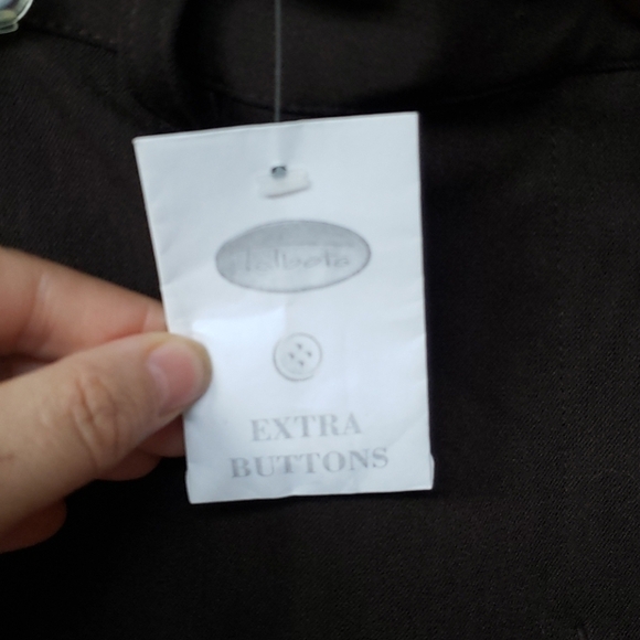 Talbots Petites stretch brown pants wide leg 16P - Picture 3 of 13